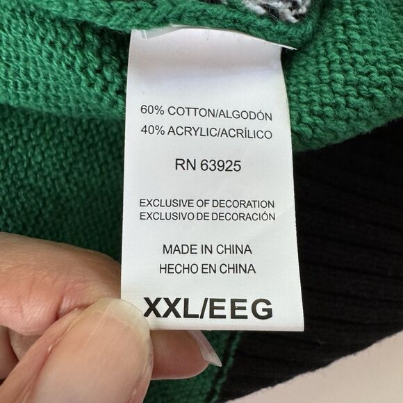 Ugly Christmas Sweater Men’s Holiday Santa Llama Holiday Sweater Size XXL NWT - Picture 9 of 11